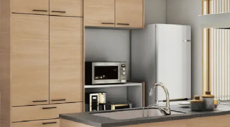 造り付け大型食器棚